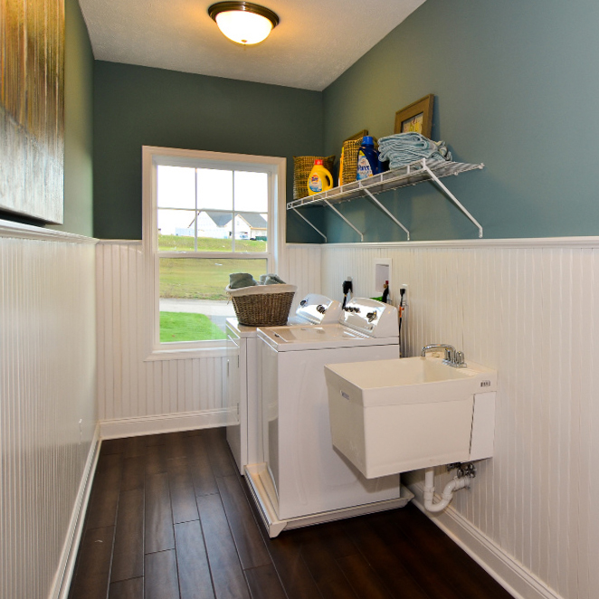 Laundry Room Location Options from S&A Homes