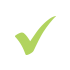 White checkbox icon from Streamline series